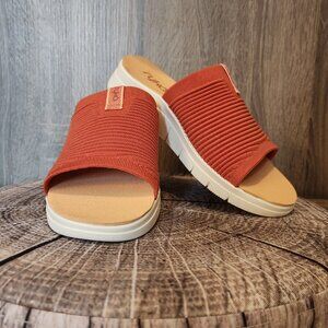 Ryka Orange Paprika Epic Slide Sandal size 7W
